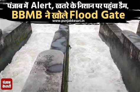 पंजाब में Alert, खतरे के निशान पर पहुंचा डैम, BBMB ने खोले Flood Gate ...