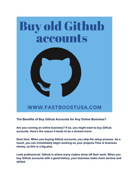 PPT - _ Buy aged Github accounts PowerPoint Presentation, free download ...