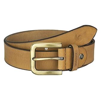 Buy HORNBULL Mens Tan Leather Belt 32 at Amazon.in