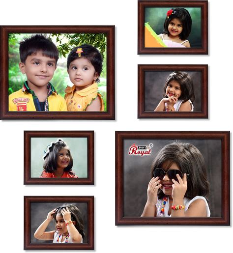 AJANTA ROYAL set of 6 Individual Photo Frames (4-6x8 and 2-8x10 Inch ...
