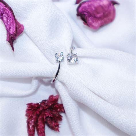 Khloe Double Diamond Band - Silver | Salty – Salty Accessories