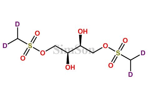 Treosulfan D4 | CAS No- 299-75-2 (Unlabelled) | Simson Pharma Limited