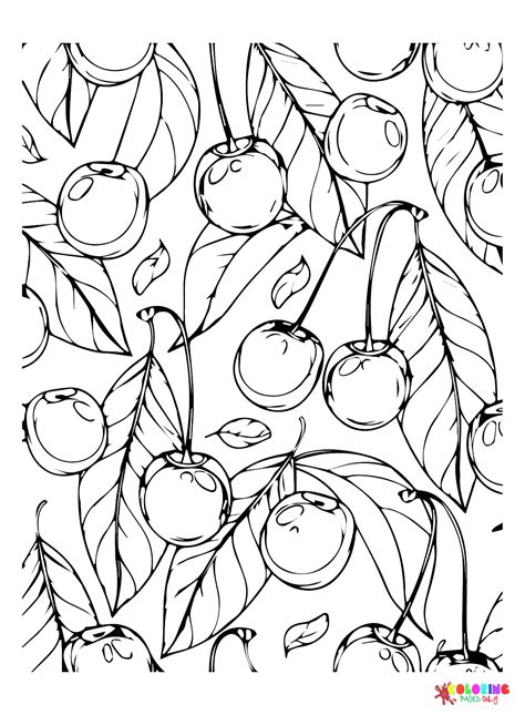 20+ Cherry Coloring Pages - Free Printable PDF & Online Coloring