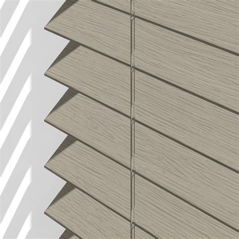 LEVOLOR Trim+Go 2-in Slat Width 35-in x 64-in Cordless Greige Faux Wood ...