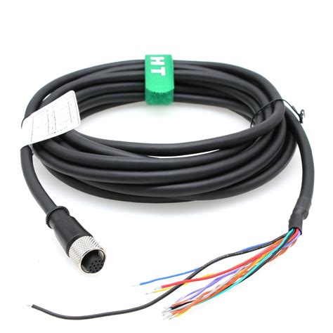 HangTon Cognex in-Sight 7000 9000 24V Power IO Cable M12 A-Coded 12 Pin ...