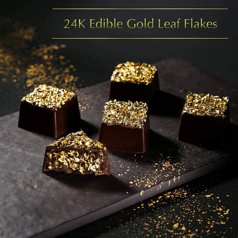 Edible Gold Flakes 24K Gold Cake Decoration