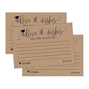 Hadley Designs 25 Rustic Graduation Advice Words of Wisdom Cards For ...