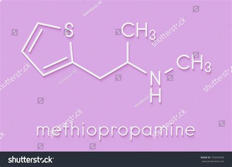 Ilustrasi Stok Methiopropamine Mpa Recreational Drug Chemical Structure ...