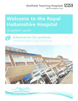 Fillable Online sth nhs Welcome to the Royal Hallamshire Hospital - sth ...