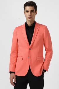 VAN HEUSEN Solid Single Breasted Formal Men Blazer - Buy VAN HEUSEN ...
