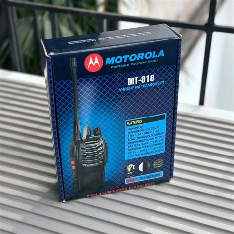 Motorola MT-818 VHF/UHF FM Walkie Talkie | Long Range | Noise Reduction ...