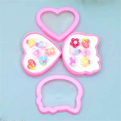 AM1255 Cartoon Shaped Finger Ring Set for Girls (10pcs) – Amd-Deodap