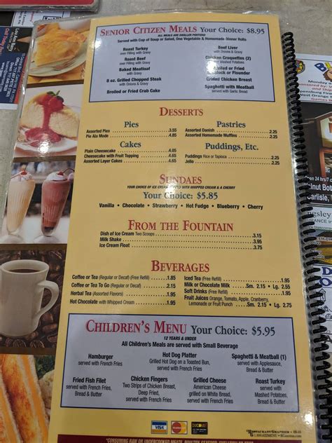 Menu at Silver Spring Diner restaurant, Mechanicsburg