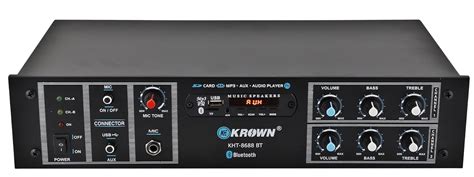 KE Krown KHS-8688 BT, 3055 Transistor, Stereo Amplifier with Remot 4 ...