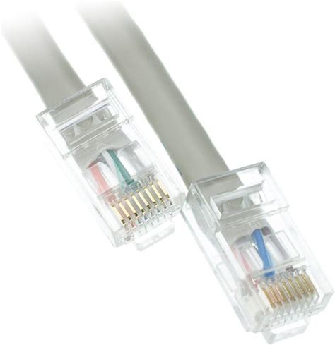 Buy ACL 1 Feet Cat6 RJ45 Bootless Ethernet Lan Cable, Gray, 1 Pack ...