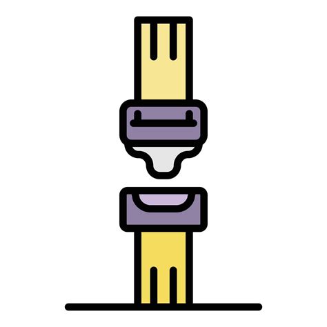 Car seat belt icon color outline vector 15153736 Vector Art at Vecteezy