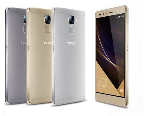 Metal-Clad Huawei Honor 7 with Fingerprint Sensor, Kirin Octa-Core SoC ...