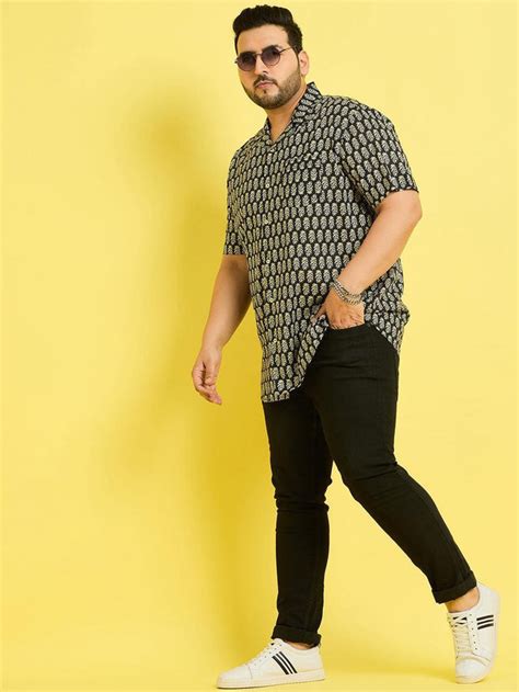 Men Plus Size Lorsch Printed Shirt – bigbanana