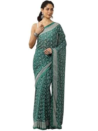 Buy Libas Ethnic Motifs Georgette Saree for Women (94378P) at Amazon.in