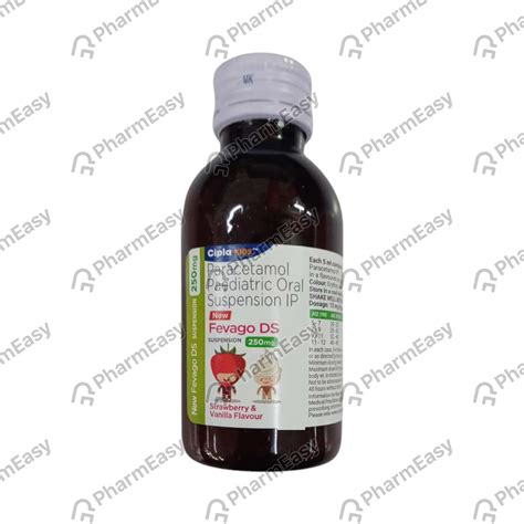 Buy Fevago Ds 250 MG/5ML Suspension (60) Online at Flat 15% OFF | PharmEasy