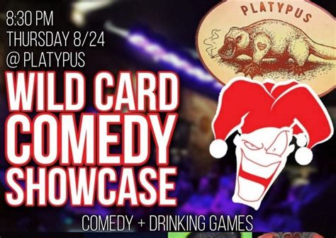 Wild Card Comedy Showcase , Platypus, St. Louis, August 24 2023 ...