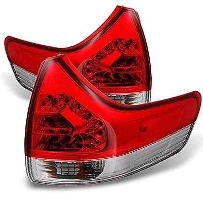 Buy For Toyota Sienna SUV Red Clear Tail Lights Repalcement Driver ...