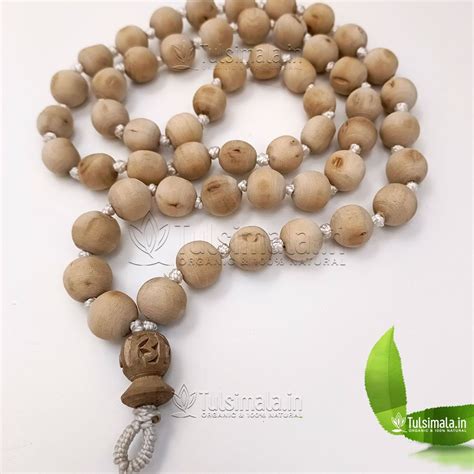 54+1 Beads Original Tulsi Japa Mala 14mm Beads Size - Tulsi Mala