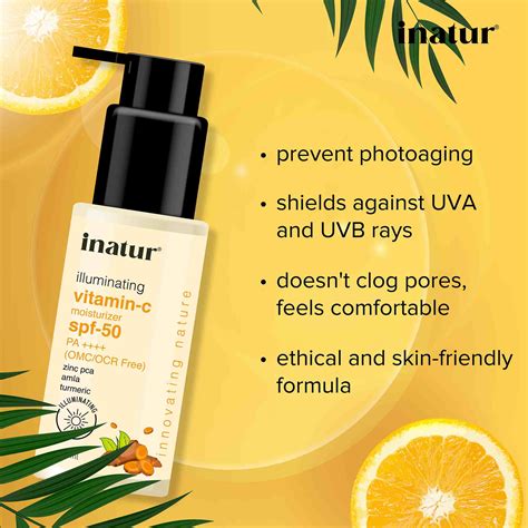 Vitamin C Sunscreen with SPF50 | Broad Spectrum |Skin Brightening ...