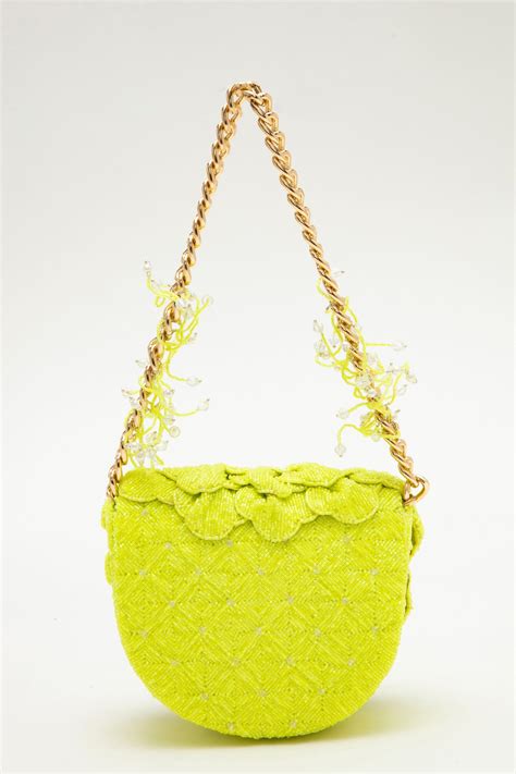 Doux Amour - Coco Beaded Mini – Electric Lime - Elahe
