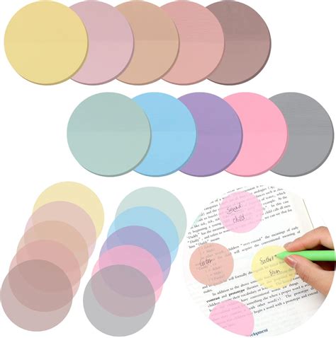 500 Sheets Transparent Sticky Notes Translucent Sticky Notes Clear ...