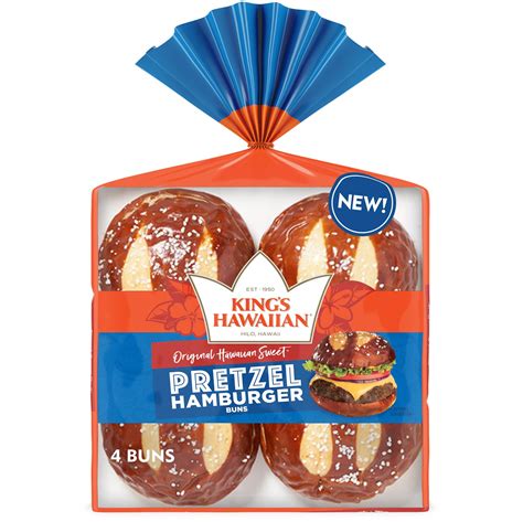 King's Hawaiian Sweet Pretzel Hamburger Buns | FreshDirect