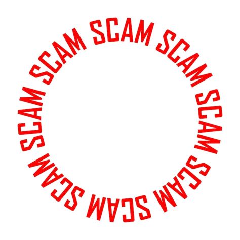 Scam label scam warning sticker or poster be careful avoid scam wrong ...