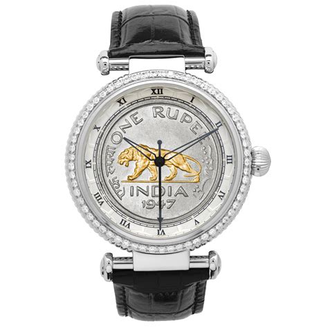 Order Diamond Studded Steel Baagh Watch Online - Jaipur Watch Company