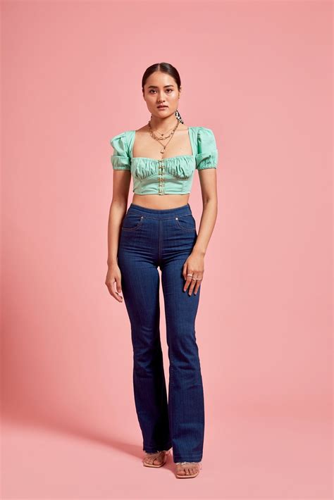 Puff Sleeves Hook and Eye Corset Top