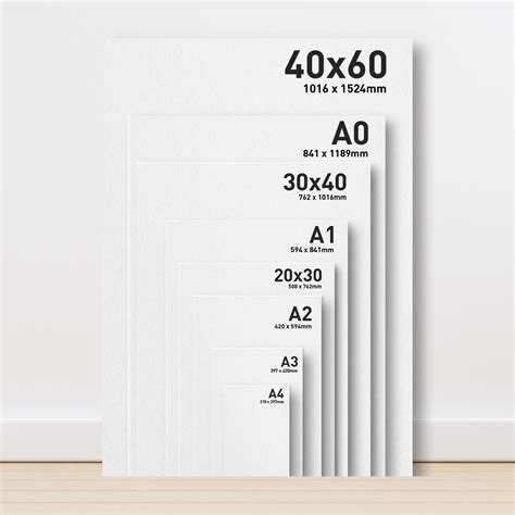 Sizes Of Poster Board