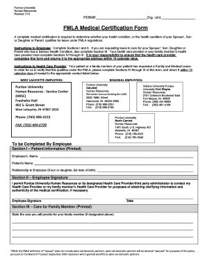 FMLA Medical Certification Form - Blank Fillable Template | Fill Out ...
