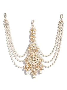 Buy Fabula by OOMPH Jewellery Gold Tone Kundan and Pearls Traditional ...