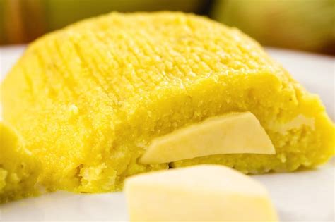 Pamonha brazilian sweet made from homemade cheese with corn open ...