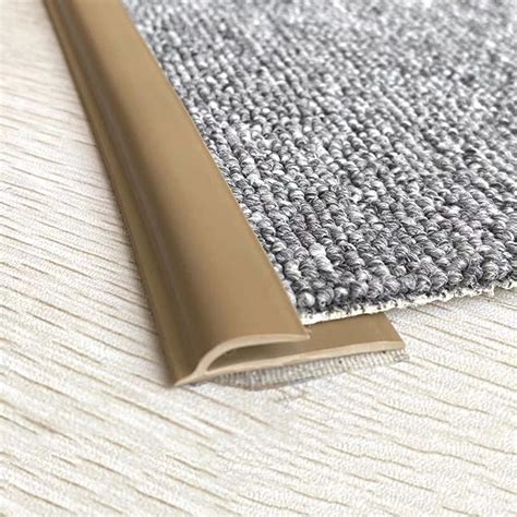 Rubber Carpet Transition Strip Carpet Edge Trim Strip Gray Flexible ...