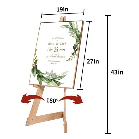 Snapklik.com : Heavy Duty Easel Stand For Wedding Sign & Poster 43 ...