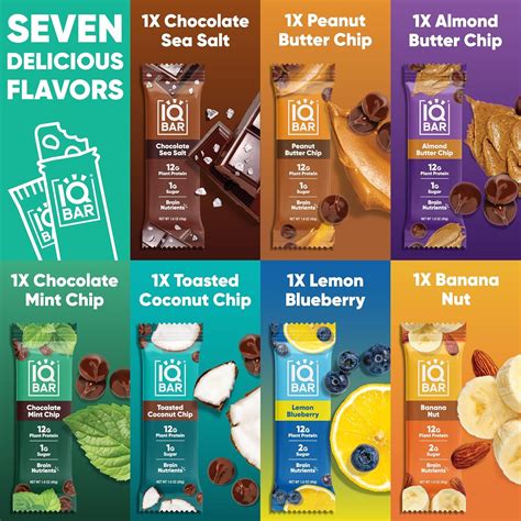 IQBAR Brain and Body Plant Protein Bars - 7 Bar India | Ubuy