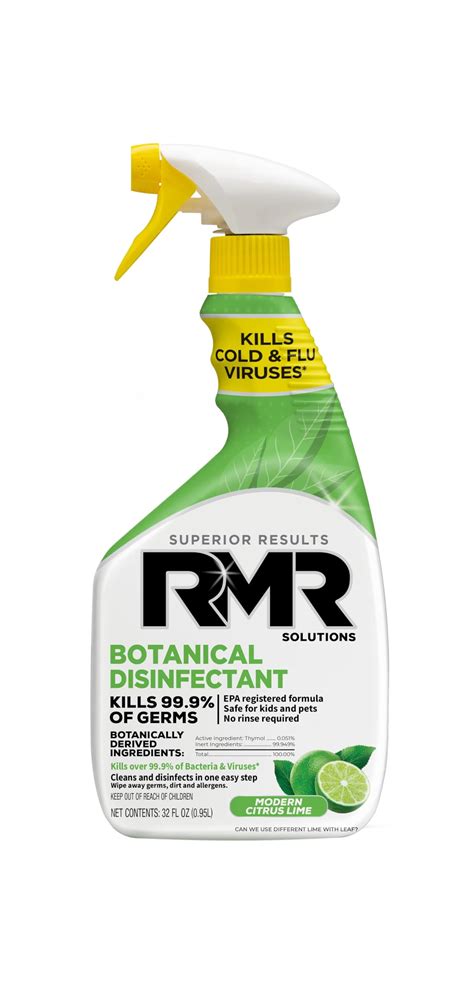 Rmr Brands Botanical Disinfectant And Cleaner Kills 99 Of Household ...