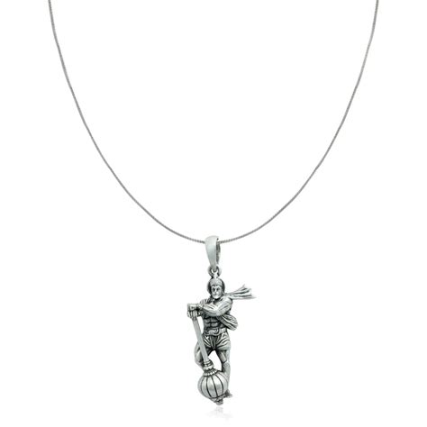 925 Sterling Silver Hanuman Ji Pendant – Unniyarcha Design