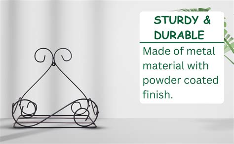 NAYAB Scrolled Small Pot Wall Mounted Hanging Plant Stand Holder Rack ...