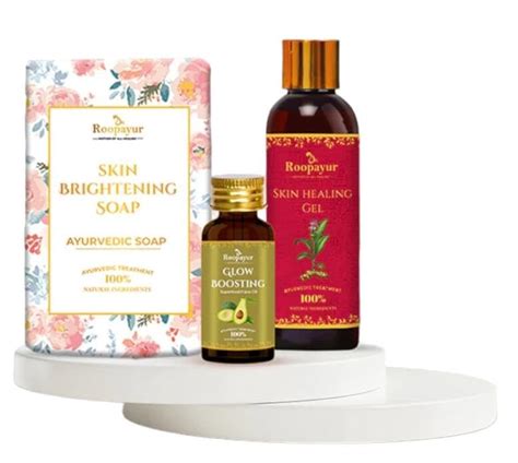 Buy Roopayur Skin Brightening Soap, Skin Healing Gel & Glow Boosting ...