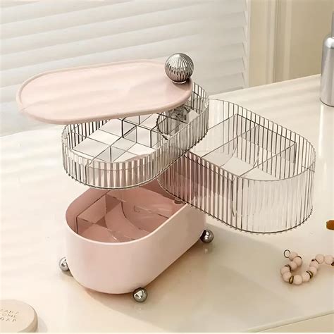 RAP Beauty 360° Rotating Cosmetic & Jewellery Organizer - 3 Layers ...