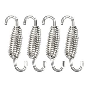 X AUTOHAUX 4 Pcs 55mm 2.17" Motorcycle Muffler Exhaust Pipe Spring ...