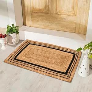 Buy HOMDECLOYAL Jute Braided Natural Hand Woven & Reversible for Living ...