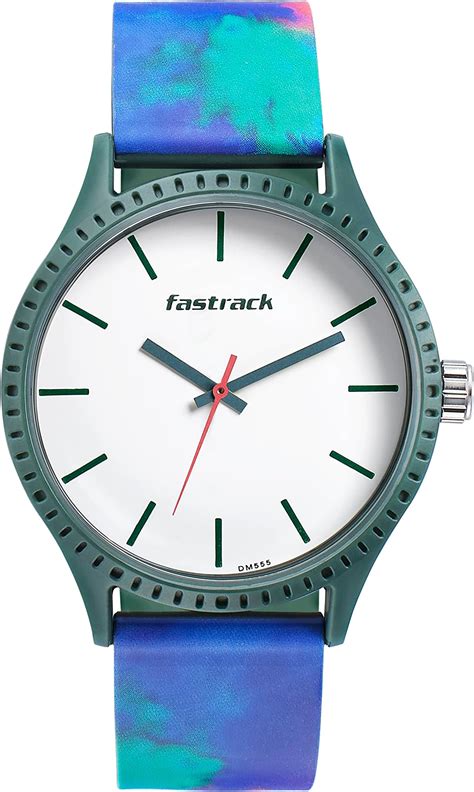 Fastrack Hashtag Quartz Analog White Dial Silicone Strap Unisex Watch ...