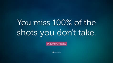 Wayne Gretzky Quote: “You miss 100% of the shots you don’t take.”